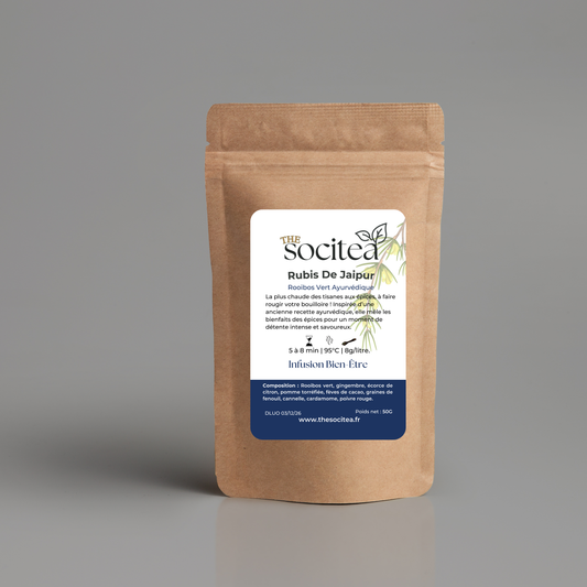 RUBIS DE JAIPUR | Rooibos Vert Ayurvédique